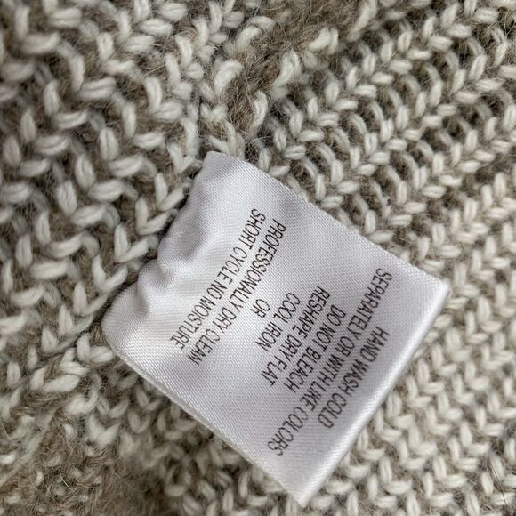 Elisabetta Size Medium Beige Wool Mohair Sweater Cardigan Boho Grunge Old Money - Picture 7 of 7
